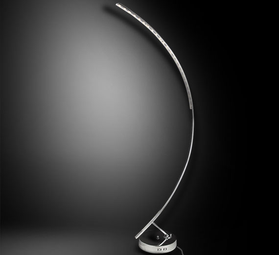 LED Stehleuchte Standlampe Steh Lampe Standleuchte Bogen Stufenschaltung 140cm