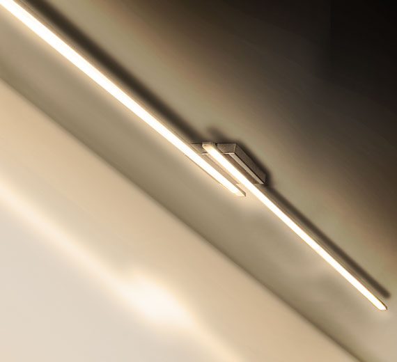 XXL LED Design Deckenleuchte Deckenlampe Stäbe Wohnzimmer Lampe 230cm lang Licht