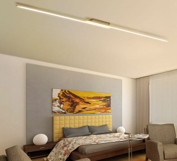 XXL LED Design Deckenleuchte Deckenlampe Stäbe Wohnzimmer Lampe 230cm