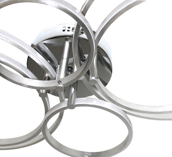 Dimmbar XXL LED Deckenlampe Decken Leuchte Lampe 90cm 52W Neutral Kalt