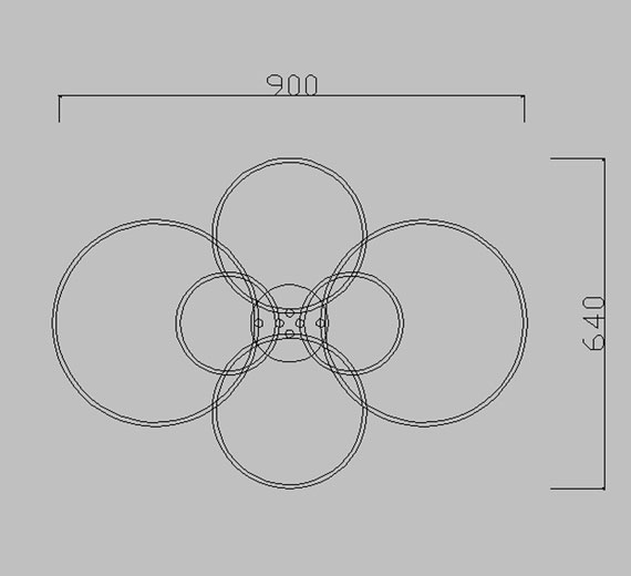 Dimmbar XXL LED Deckenlampe Deckenleuchte 90cm 52W Neutral Kalt Warm