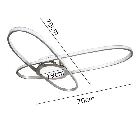 XXL LED Design Deckenleuchte Deckenlampe Hanna Oval Wand XXL LED Design Deckenleuchte Deckenlampe Hanna Oval Wand