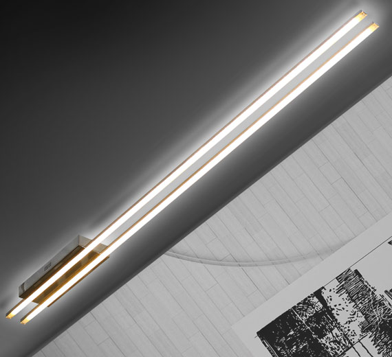 Dimmbar XXXL 230cm LED Deckenlampe Deckenleuchte Stab Lampe Warmweiß