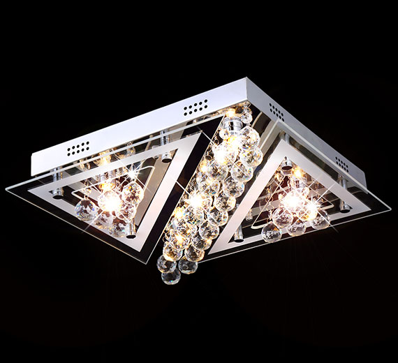 Led Design Kristall Glas Deckenleuchte Leuchte Deckenlampe Kronleuchter