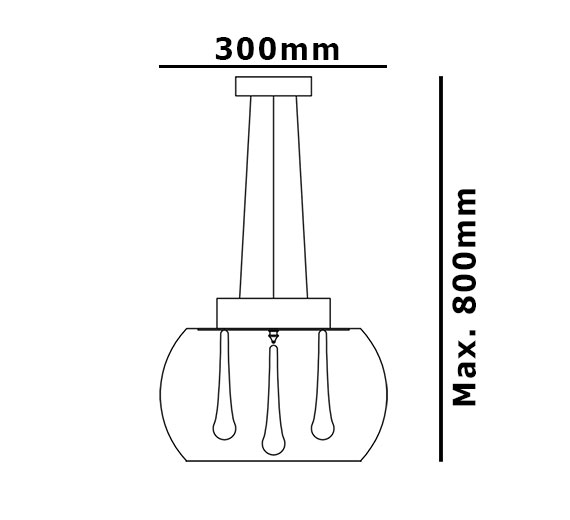 Kristall Deckenlampe Glas Hängeleuchte Decken Pendel Leuchte Luxus